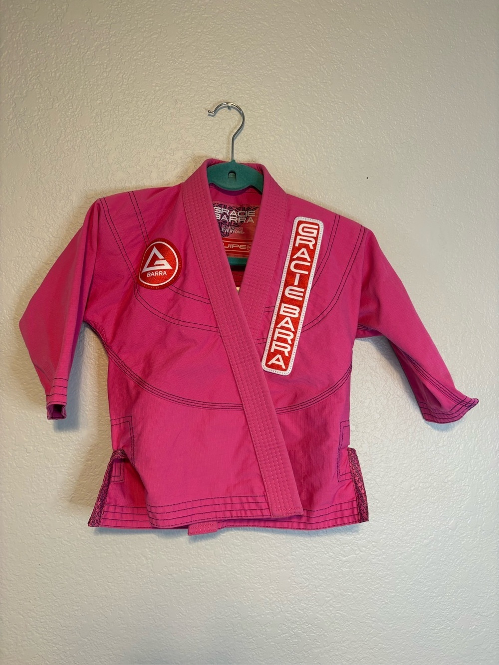 Gracie Barra Kimono/Gi Jacket Youth Y2 Pink MMA Jiu Jitsu (Jacket Only)